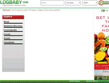 Tablet Screenshot of logbaby.com